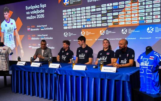 Tlačová konferencia pred EL 2026. FOTO JÁN SÚKUP