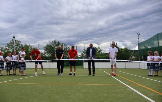 Multifunkčné ihrisko v obci Trenčianske Jastrabie, FOTO TRENČIANSKE JASTRABIE