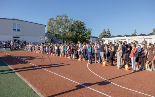 Nová telocvičňa a zmodernizovaný športový areál v Slovenskom Grobe. FOTO OBEC SLOVENSKÝ GROB