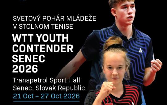 29. ročník mládežníckeho stolnotenisového turnaja WTT Youth Contender. FOTO SSTZ