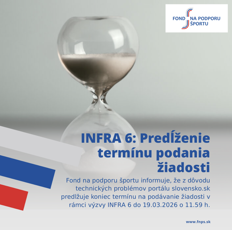 INFRA 6: predĺženie termínu podávania žiadostí