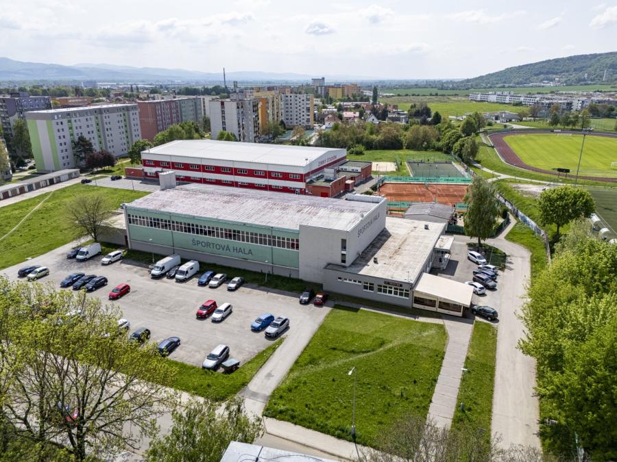 Rekonštrukcia športovej haly v Novom Meste nad Váhom. FOTO NOVÉ MESTO NAD VÁHOM