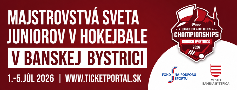 Svetový šampionát mládežníkov v Banskej Bystrici v hokejbale. HOKEJBAL.SK