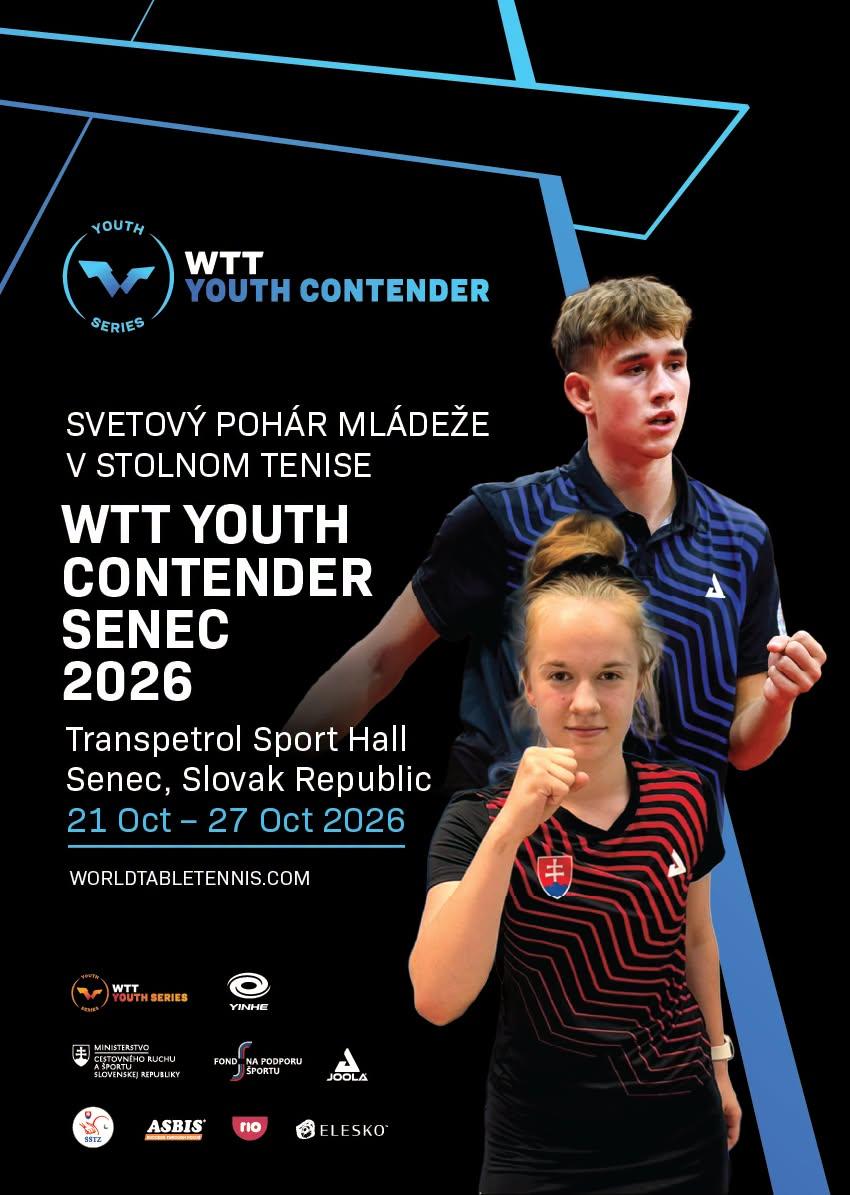 29. ročník mládežníckeho stolnotenisového turnaja WTT Youth Contender. FOTO SSTZ