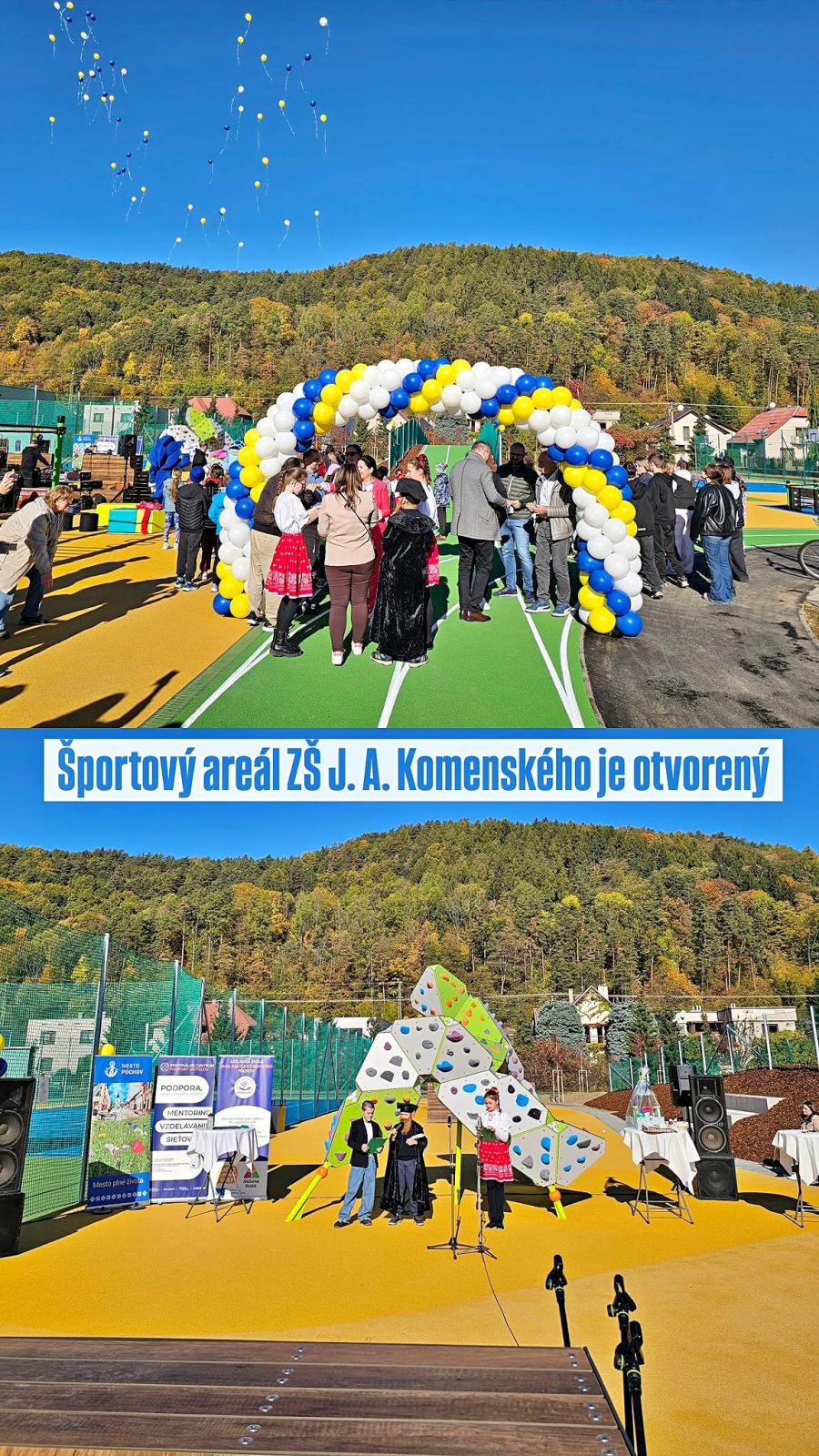 Zrekonštruovaný športový areál pri ZŠ J. A. Komenského v Púchove. FOTO MESTO PÚCHOV